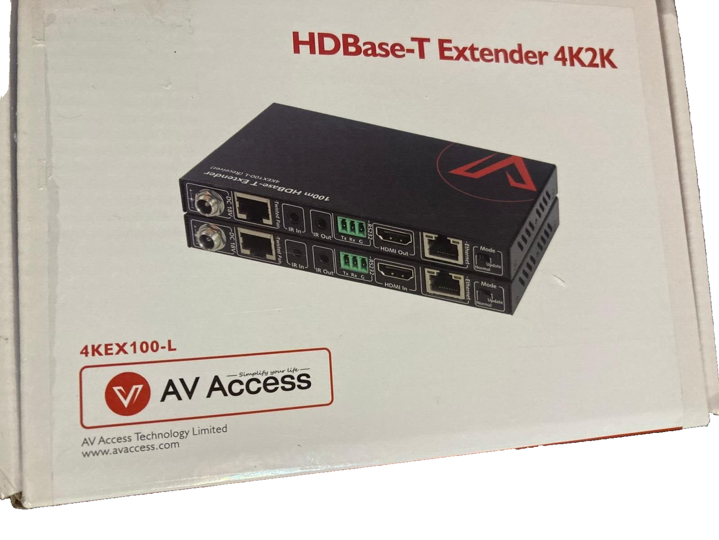 AV Access HDBaseT HDMI Extender 4K2K TRASMITER AND RESIBER