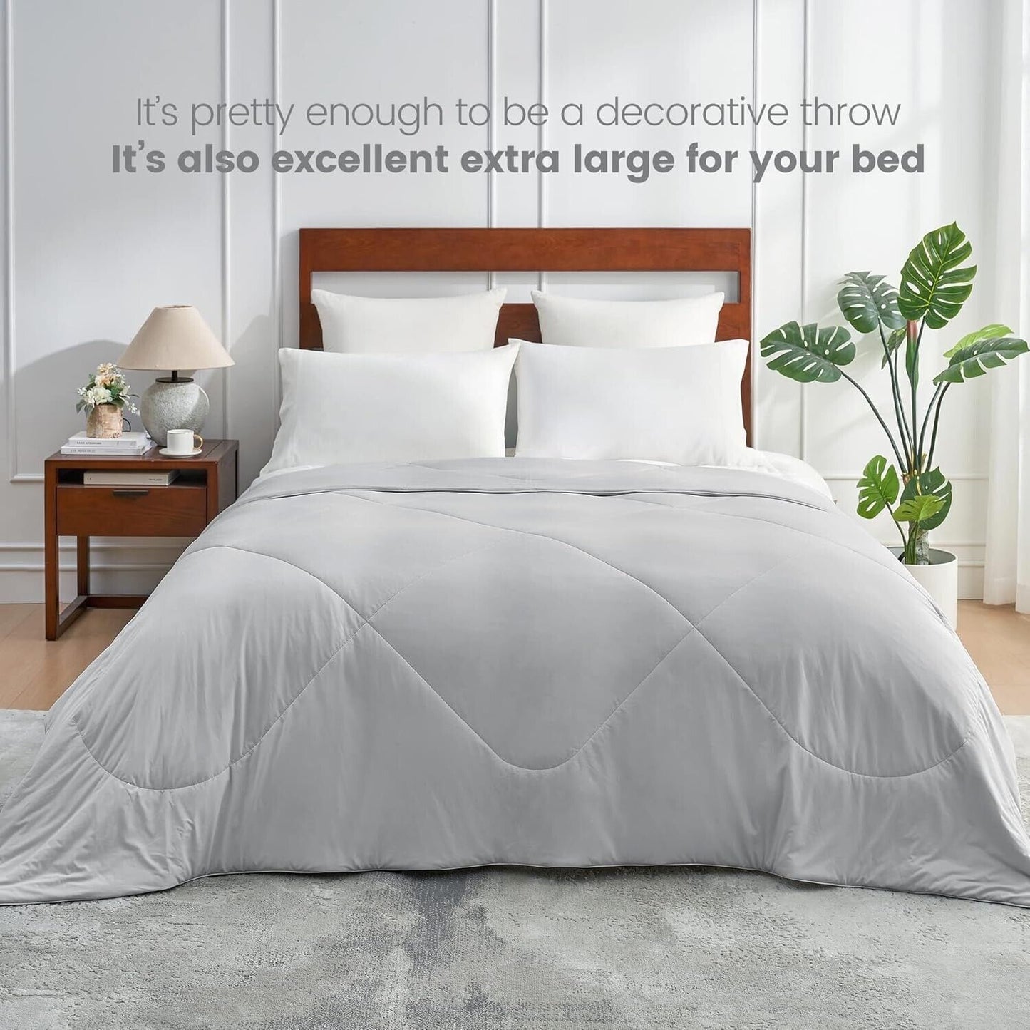 Cozy Bliss Cooling Comforter King Size, Cooling Blankets for Hot Sleepers and Ni