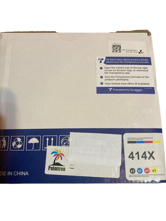 PALMTREE 414X W2020X Toner Replacement for HP 414X Toner Cartridges 4 Pack High