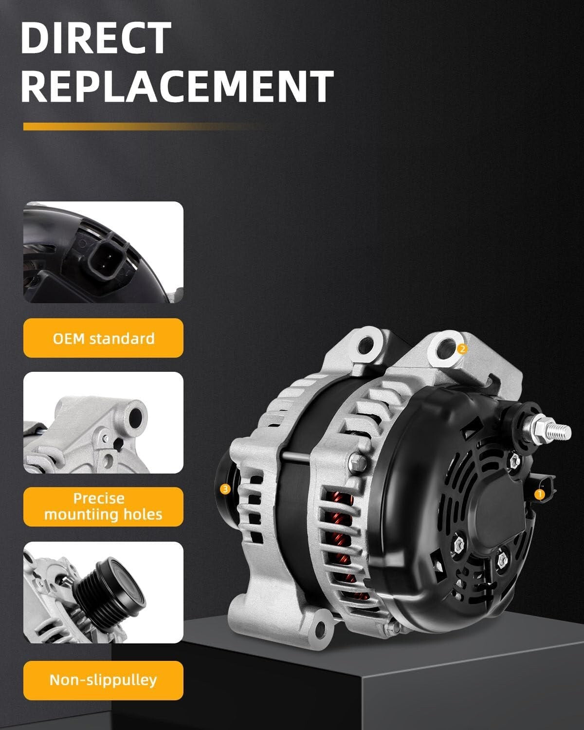 Alternators 11570 7B0-903-015C 90-29-5776 Fit for Chrysler 200 2011-2014