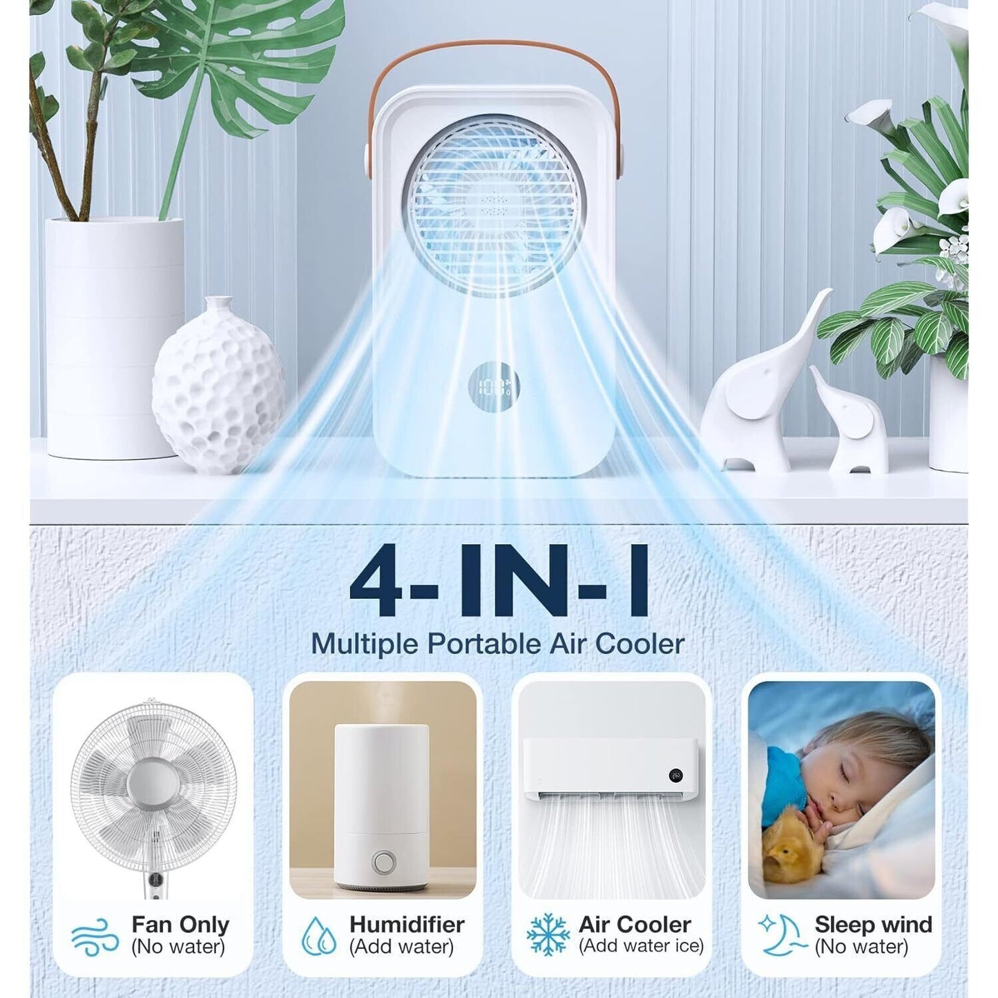cooler air pure big xl quiet oscillation 4 speed settings
