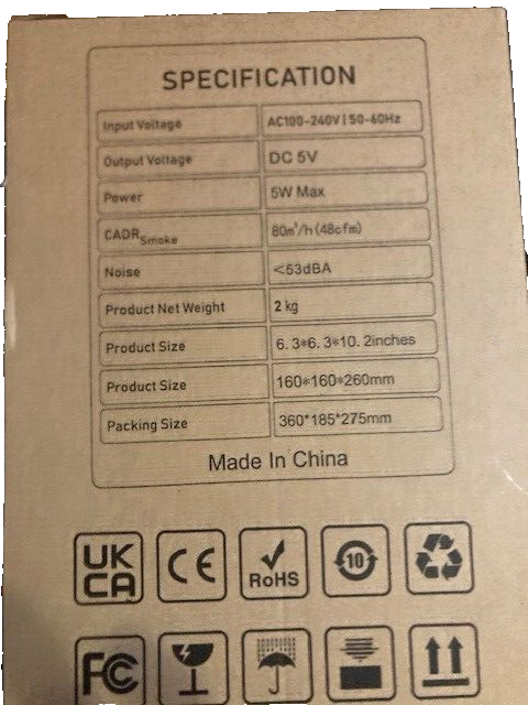 2 Pack Air Purifiers for Bedroom,H13 HEPA Filters,Fragrance Sponge 24Db P60