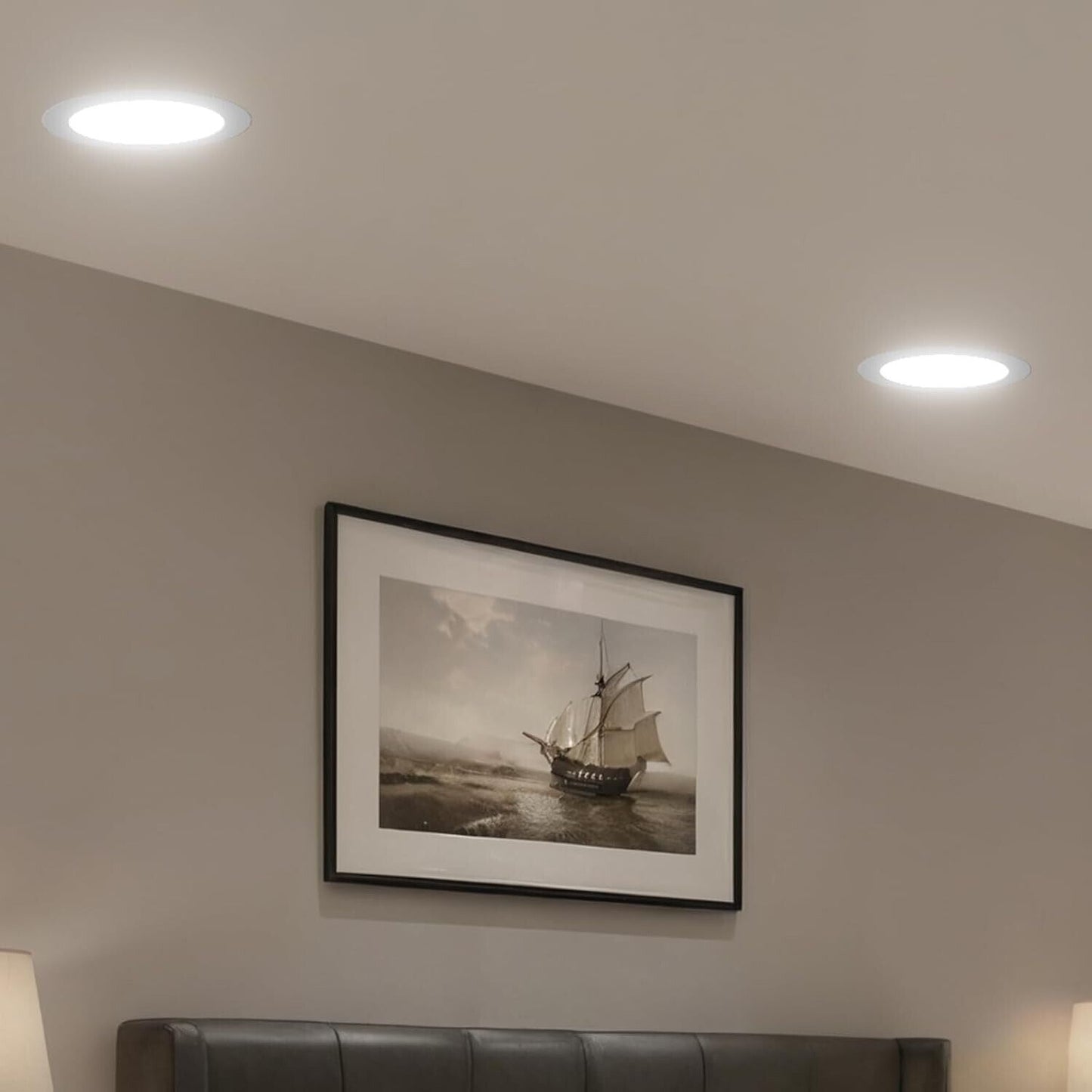 6 Pack 6 Inch 5CCT Ultra-Thin LED Recessed Ceiling Light with Junction Box, 2700