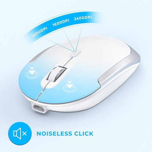 Bluetooth Keyboard Mouse for Mac, Ultra Slim Wireless Keyboard Mouse Combo