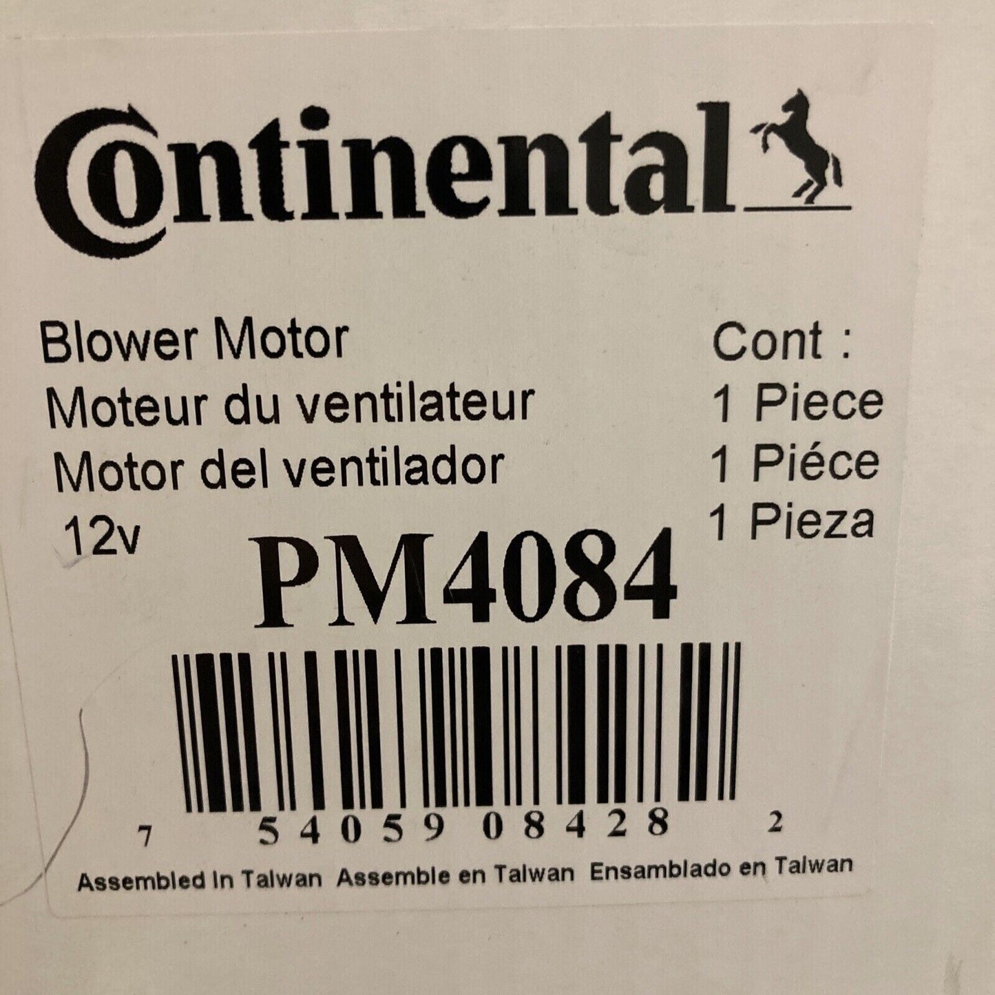 Continental PM4084 Motors, Core, Case and Related Components - HVAC Blower Motor