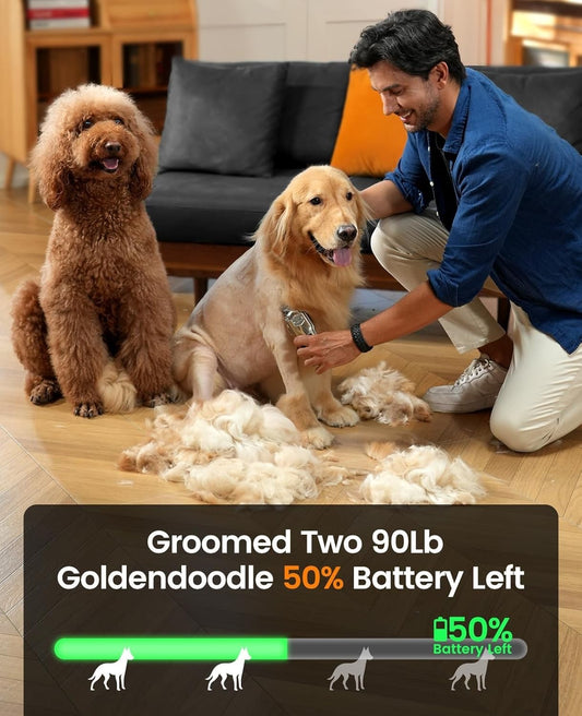 oneisall Dog Clippers for Grooming Thick Hair Professional,Cordless/Low Noise