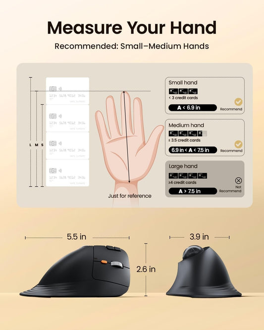 t137 ProtoArc Vertical Wireless blue Trackball Mouse EM05 NL Bluetooth Ergonomic