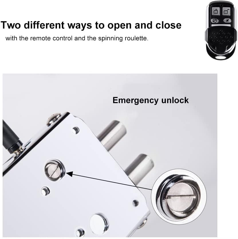 Remote Control Electronic Intelligent Door Lock, Smart Wireless,Electronic