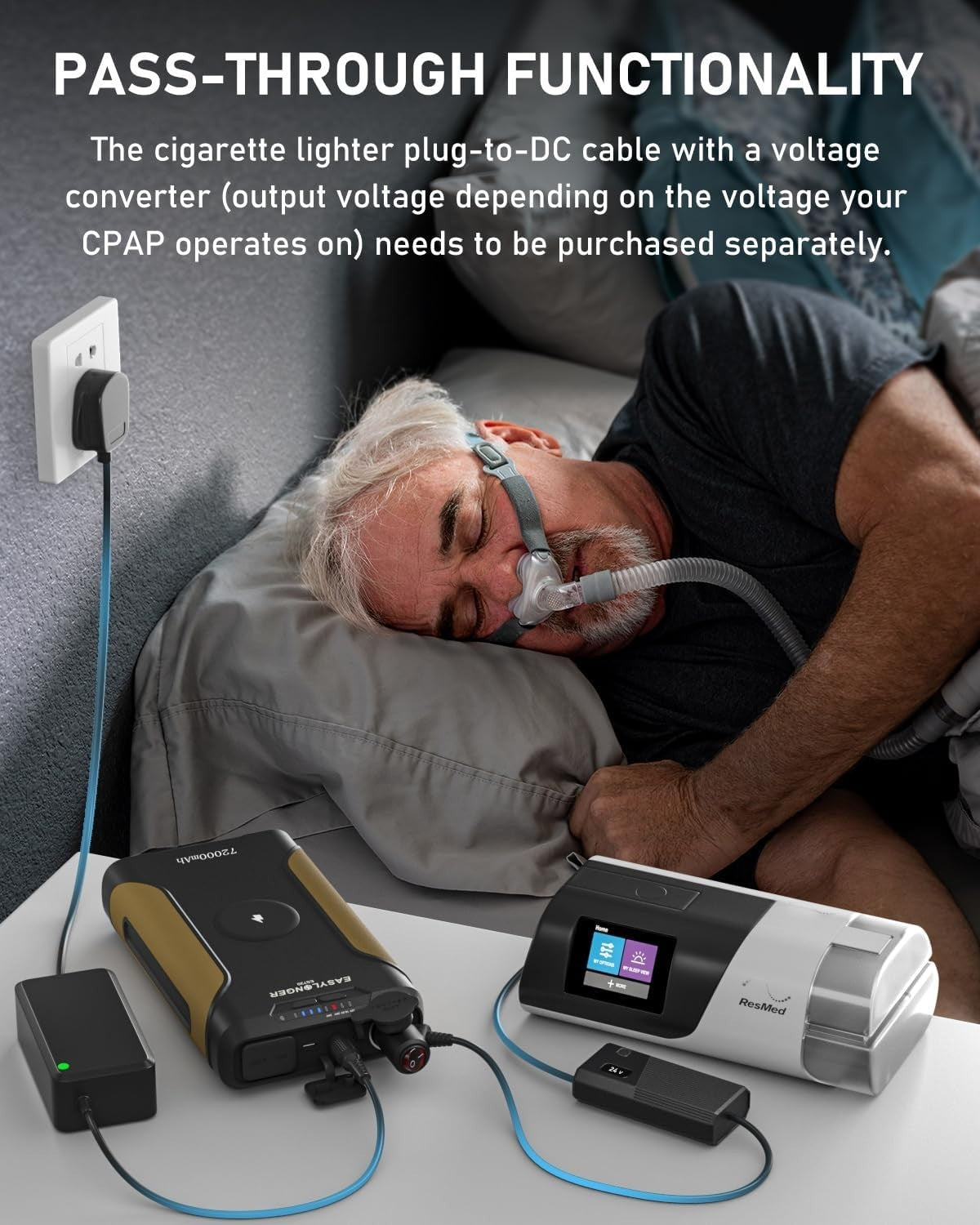 EASYLONGER ES720 (GP14) 266Wh CPAP Power Supply