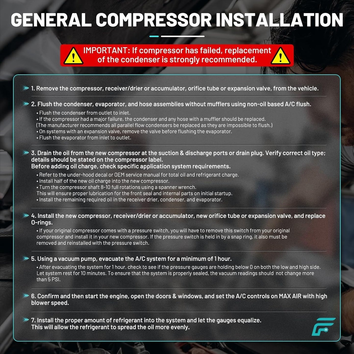 A/C Compressor Fit for Chevrolet K1500 K2500 K3500 P30, for GMC C1500 C2500 C350
