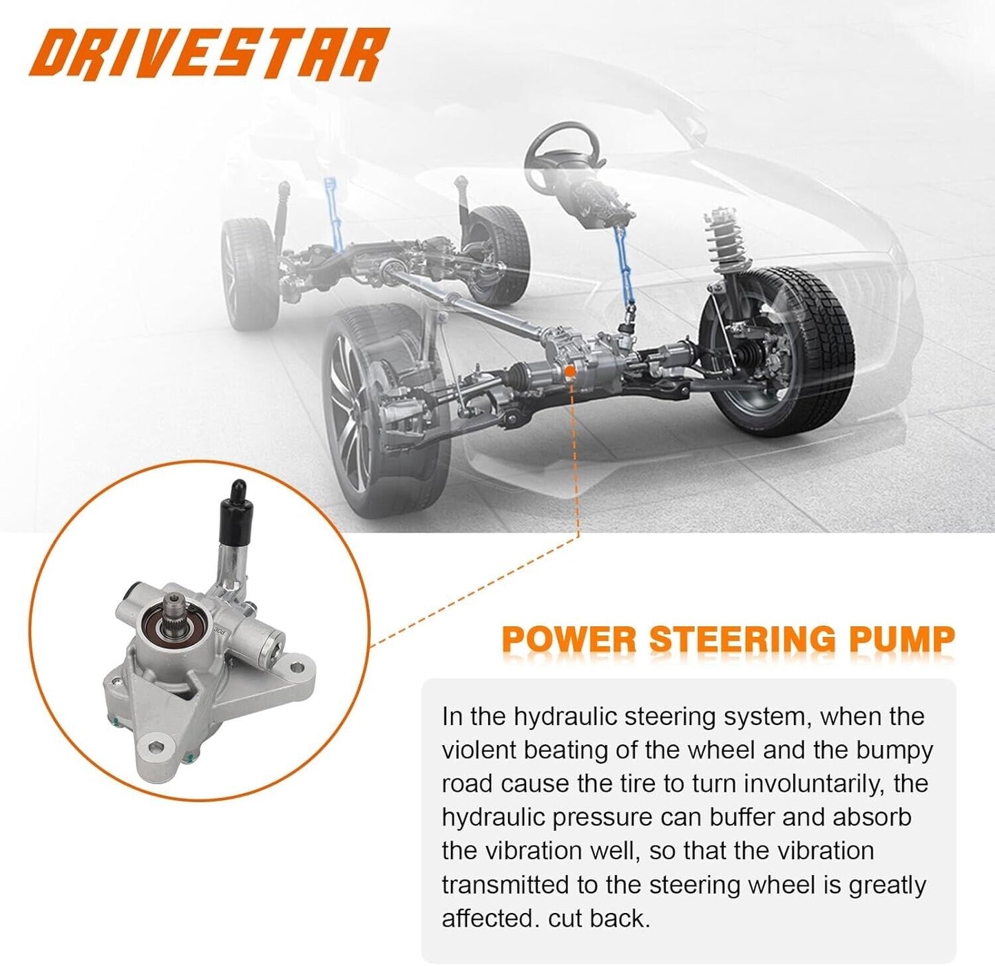 21-5290 Power Steering Assist Pump Power Assist Pump Fit for Acura CL 2001 2002