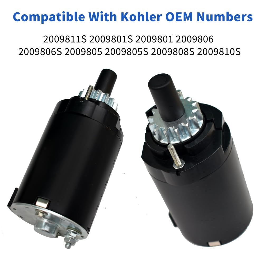 Starter Compatible with Kohler 2009811S 2009801S 2009801 2009806 2009806S 200980