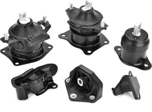 6PCS Engine Motor Mount Set Compatible with Honda Accord 3.0L 2003-2007 Auto