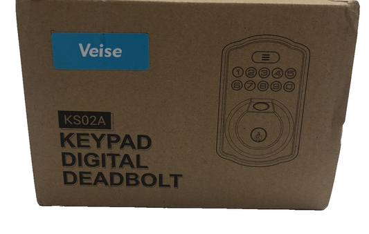Veise KS02A Keypad Digital Deadbolt Fingerprint Door Lock for Front Door Bronze