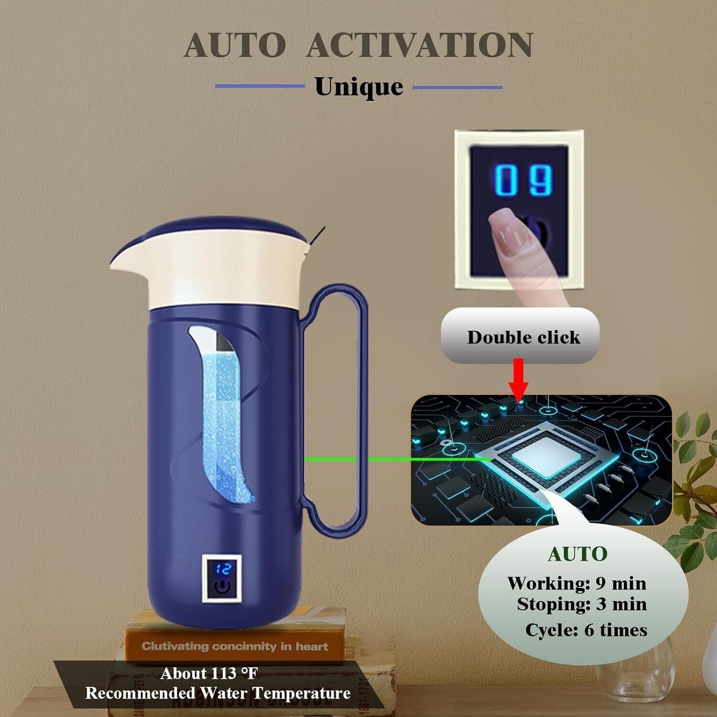 Hydrogen Water Bottle Hydrogen Alkaline Water Generator Ionizer Hydrogen Water M