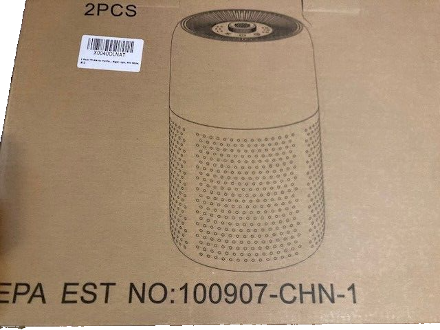 2 Pack Air Purifiers for Bedroom,H13 HEPA Filters,Fragrance Sponge 24Db P60