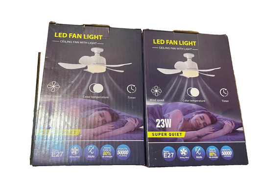 Socket Ceiling Fan Light with Remote Ceiling Fans pack of 2
