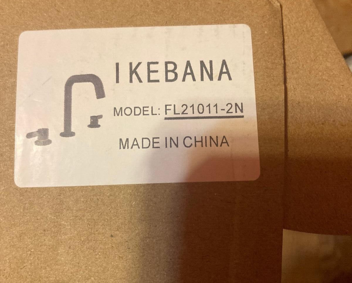 IKEBANA FL21011-2N BATHROOM FAUCET 3HOLE BRUSHED NICKEL