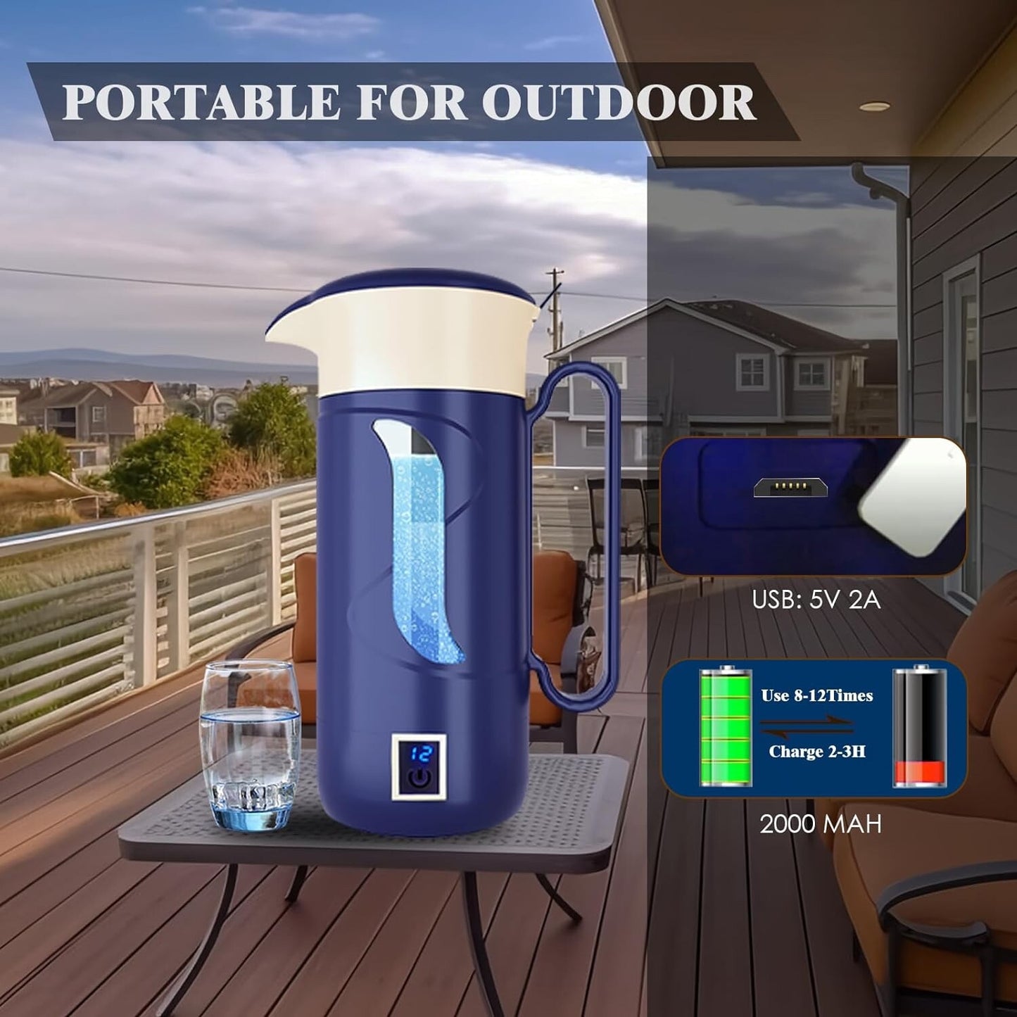 Hydrogen Water Bottle Hydrogen Alkaline Water Generator Ionizer Hydrogen Water M