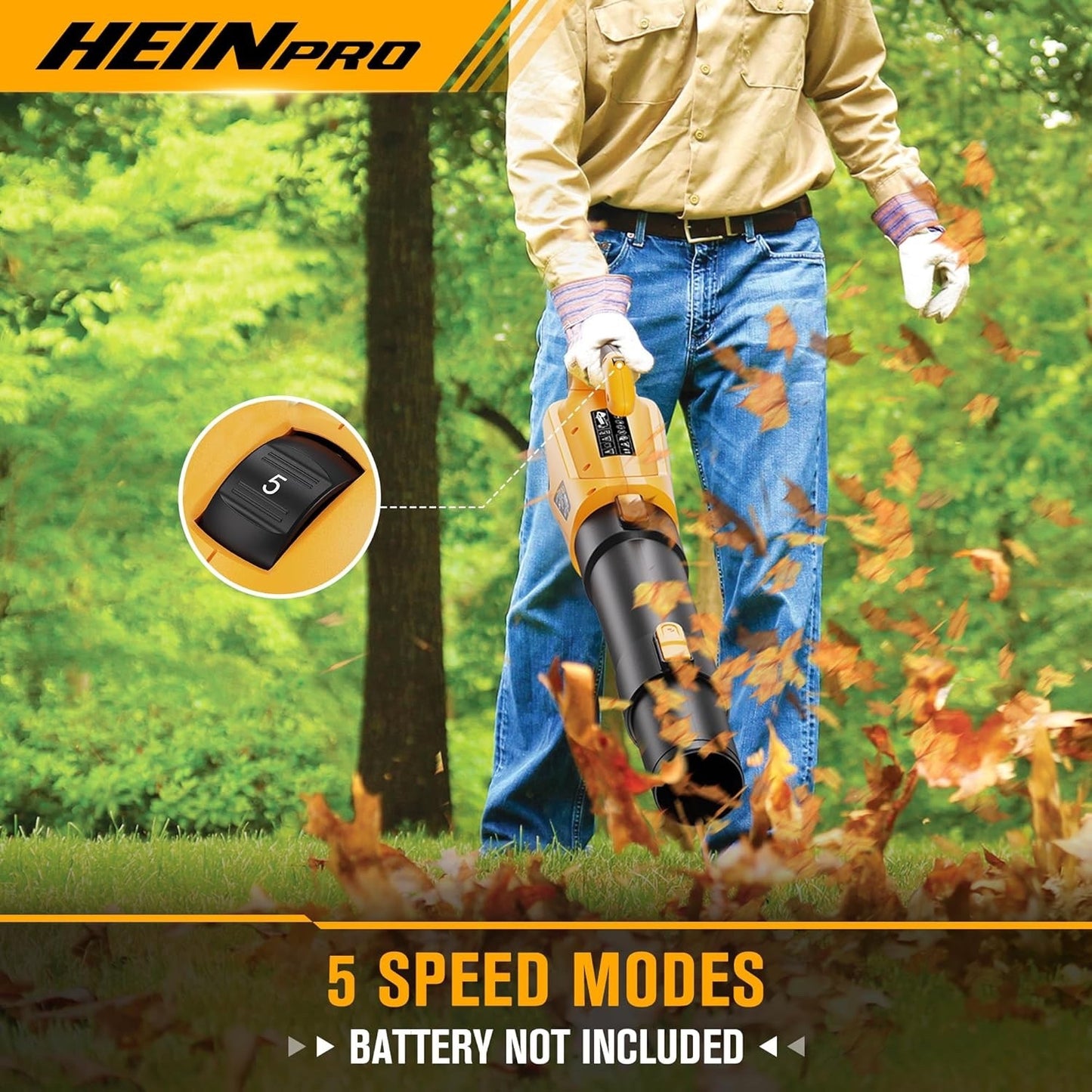 Cordless Leaf Blower Compatible with Dewalt 20V Max Battery, 500CFM/150MPH