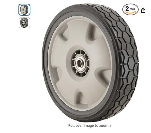 Honda 42710-VH7-010ZA PK2 Gray 9" Lawn Mower 2 Rear Wheels