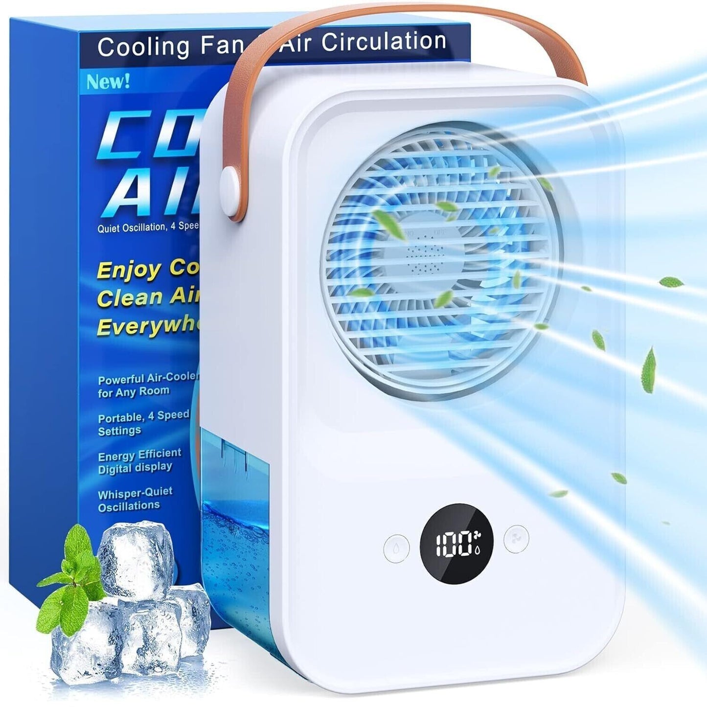 cooler air pure big xl quiet oscillation 4 speed settings