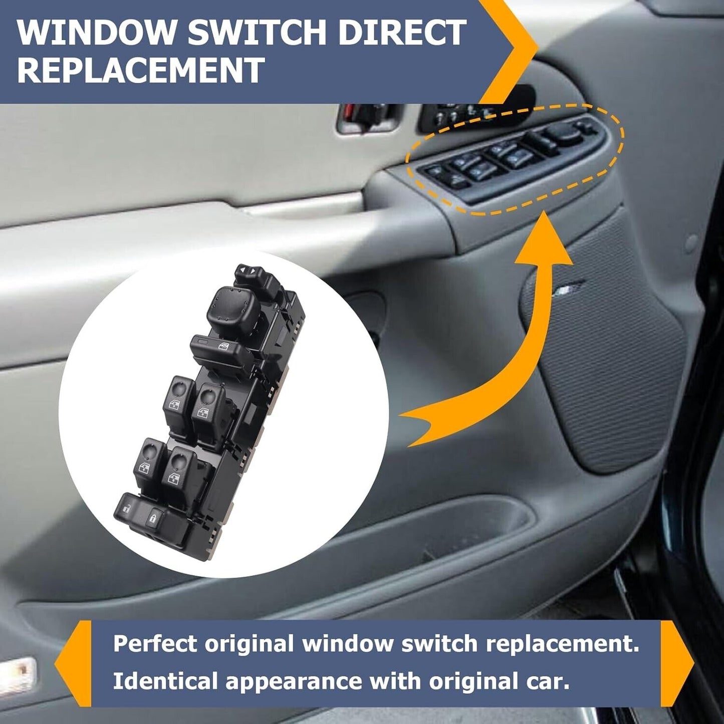 15883323 Master Power Window Switch & Door Lock Compatible with Chevrolet