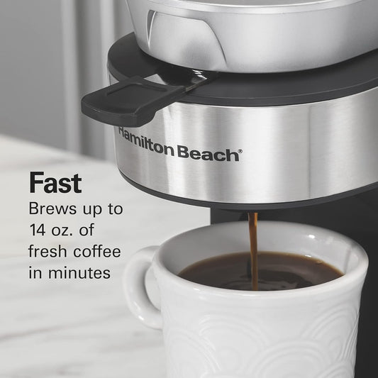 Hamilton Beach The Scoop Single Serve Coffee Maker & Fast Grounds