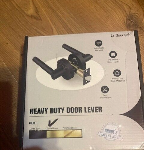 guardian entry lever satin brass Heavy Duty door lever with cylinder