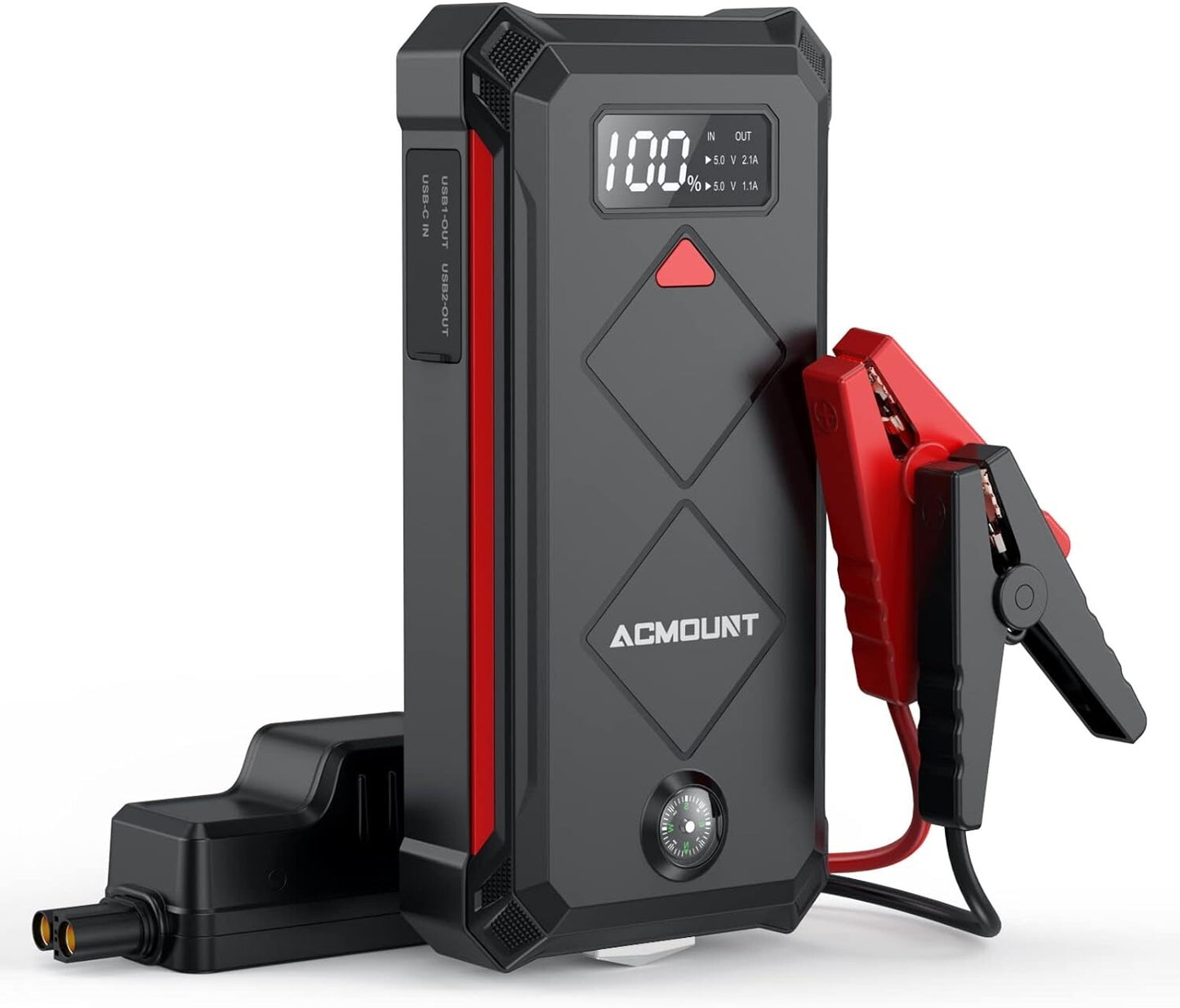 ACMOUNT P100 Car Jump Starter, 3000A Peak Lithium Jump Starter Battery Pack(NEW)