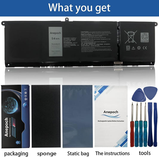 V6W33 Laptop Battery Replacement for Dell Latitude 3320 3420 3520 Inspiron 5410