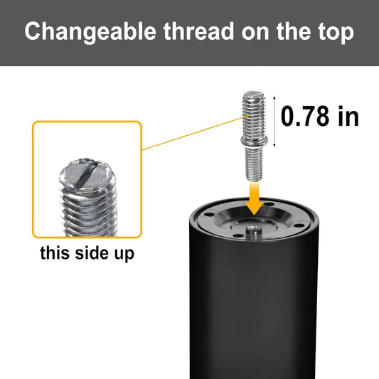 11 Inch Bed Legs for Adjustable Bed Base Frame,Screw in Furniture Replacement