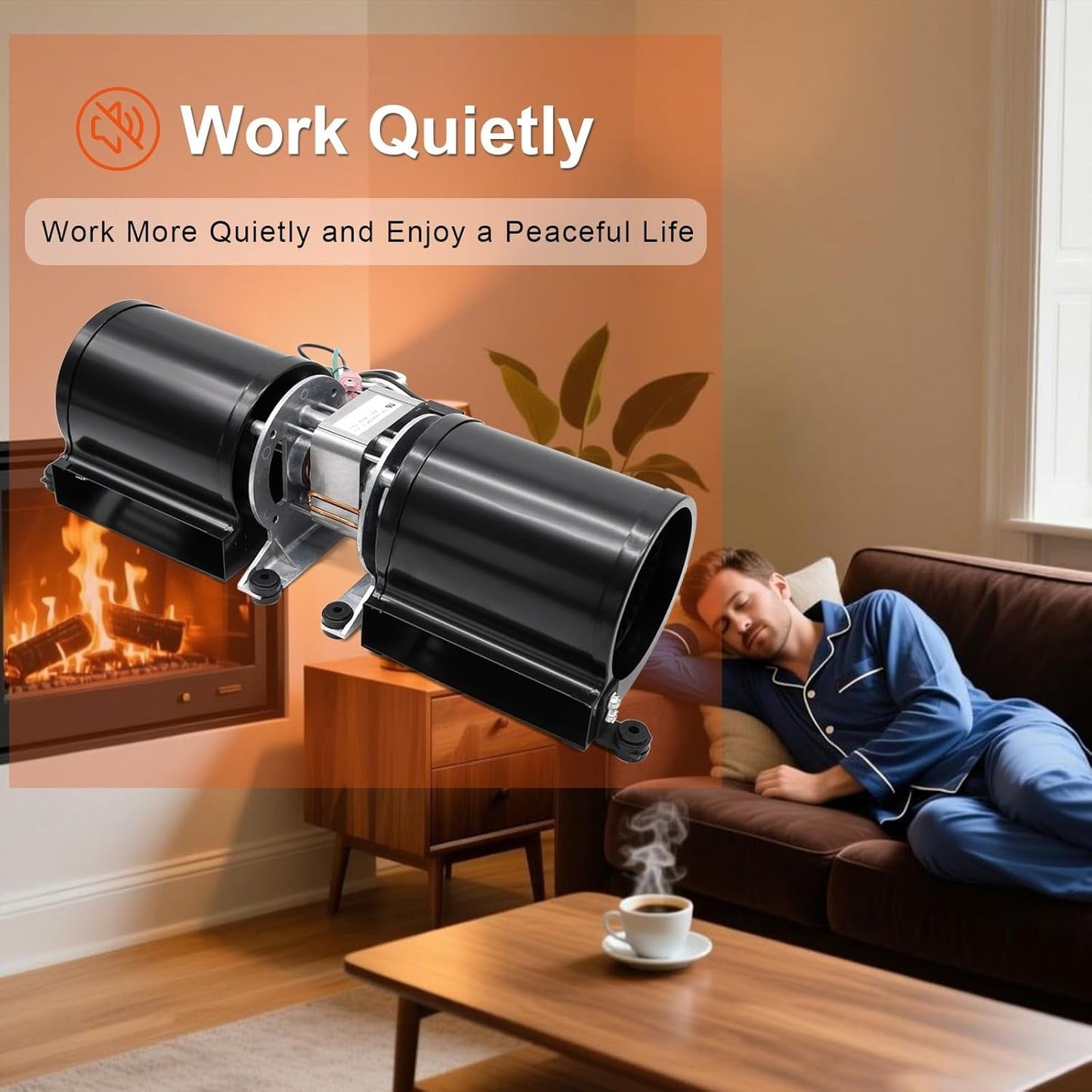 Adviace Fireplace Fan Kit for Regency Wood & Gas Stove, 910-157/P Blower Kit