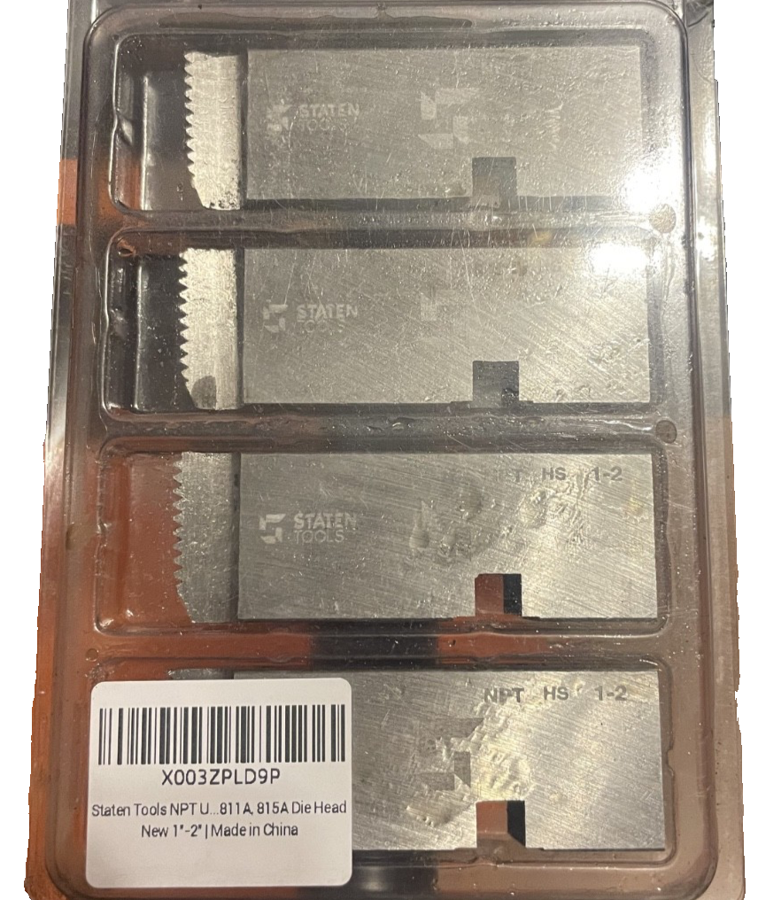 NPT Universal 47770 1"-2" HS Hardened steel Pipe Dies fits RIDGID 811, 811A, 815