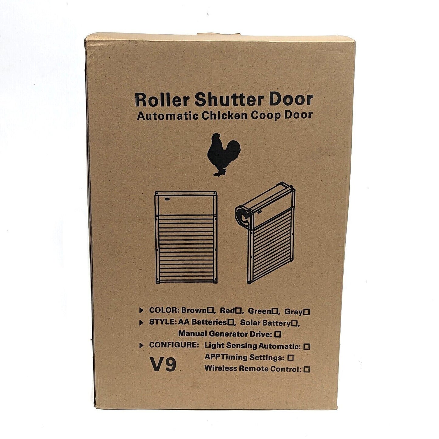 Automatic Chicken Coop Door Roller Shutter remote V9 New