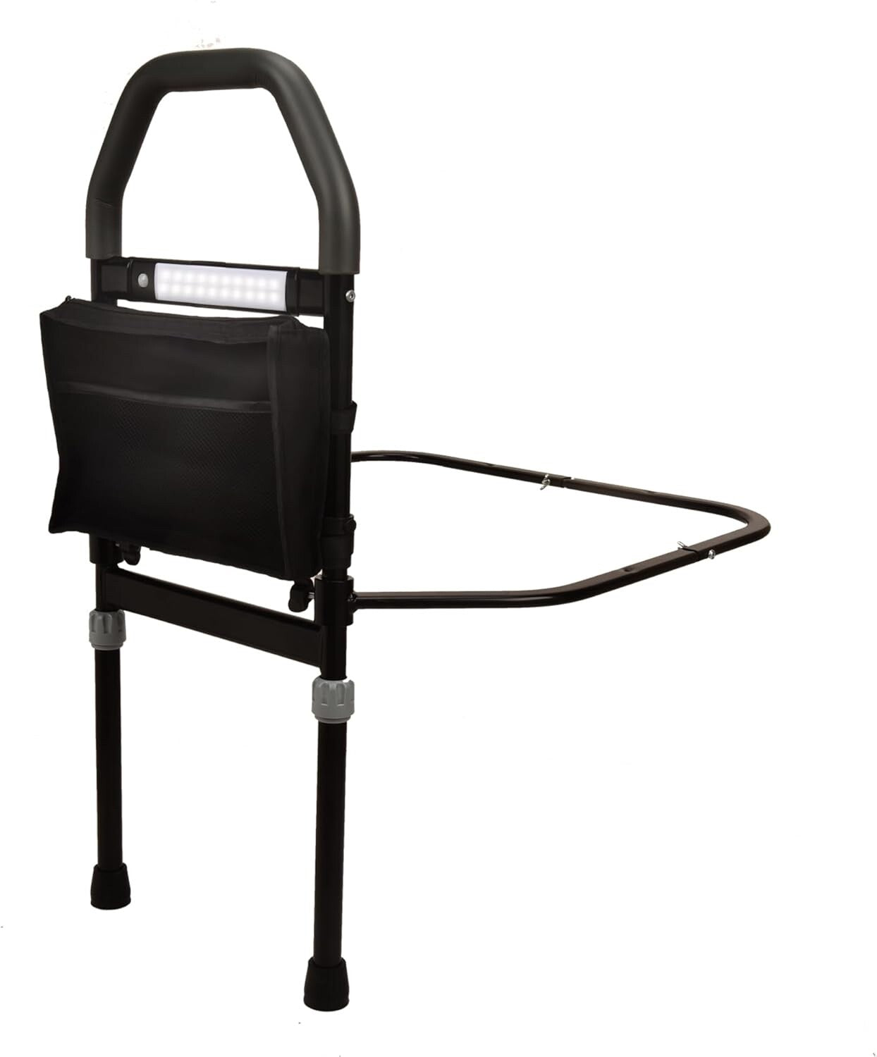 Bed Rail for Elderly, Safety Bed Rails with Motion Light & Storage Pocket, Bed R