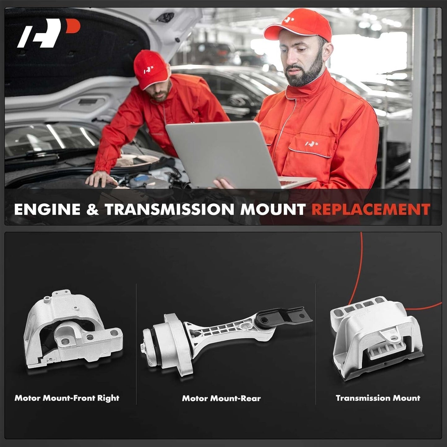 A-Premium 3PCS Engine Motor Mount and Transmission Mount Set Compatible with