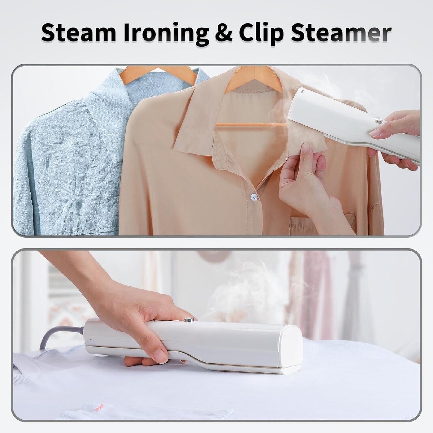 Steamer for Clothes - Travel Iron Steamer,Portable Mini Handheld Garment Steamer