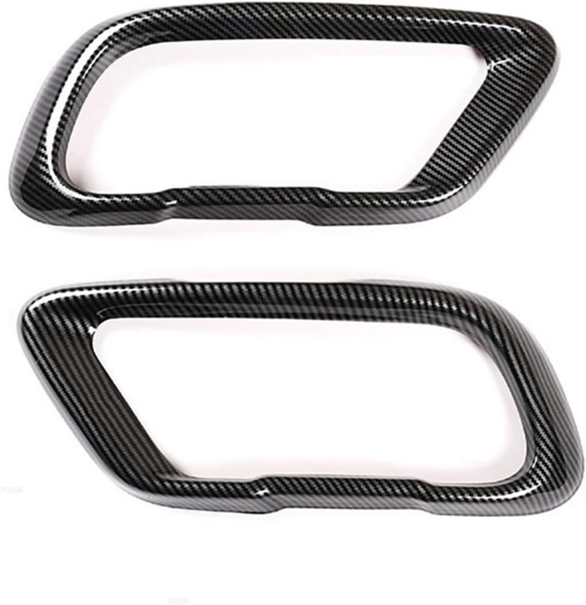 Stainless Steel 2pcs Car Tail Muffler Exhaust Pipe Output Cover Parts Trim Compa