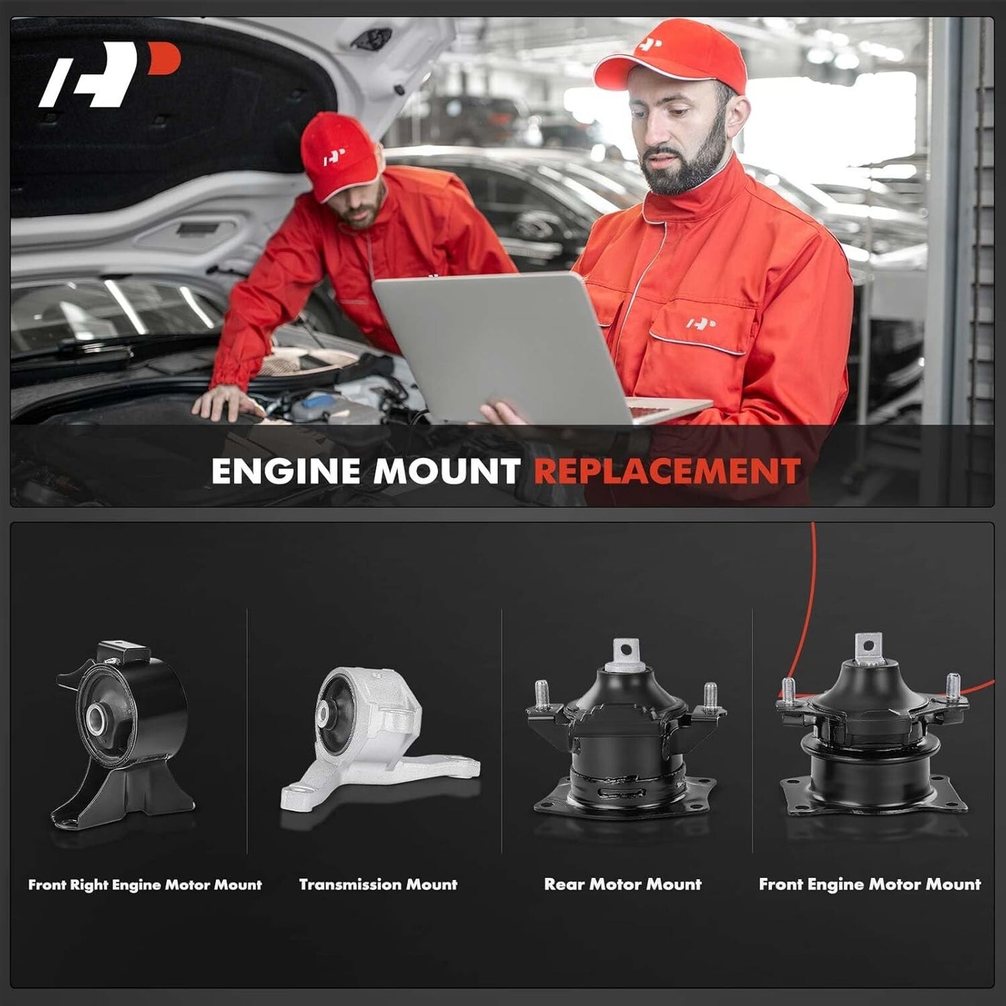 4PCS Engine Motor Mount and Transmission Mount Set Compatible with Acura