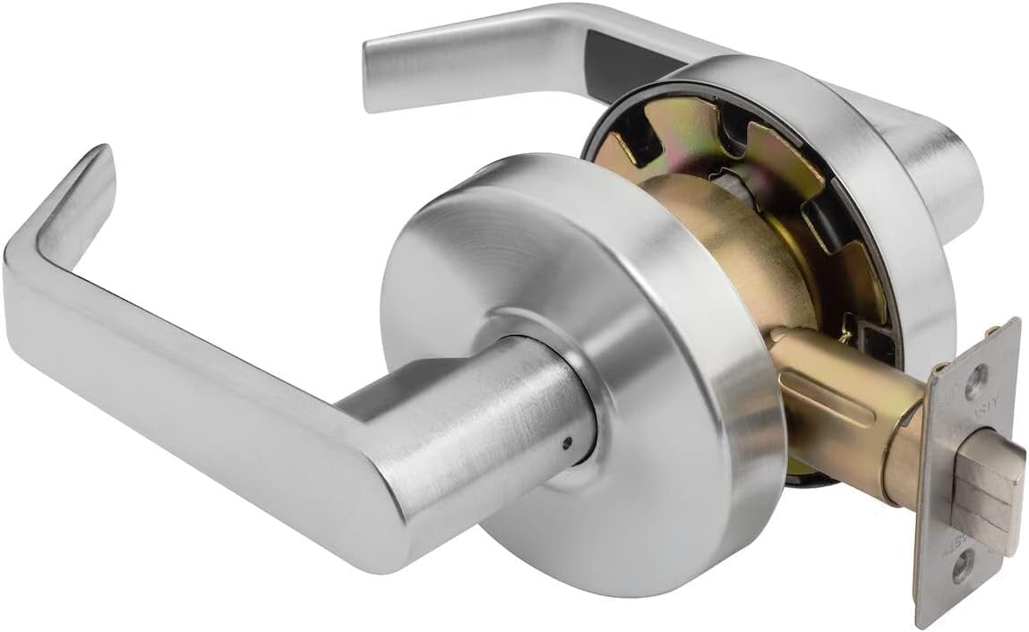 Dynasty Hardware AUG-30-26D Grade 2 Commercial Duty Passage Lever, ADA, Satin