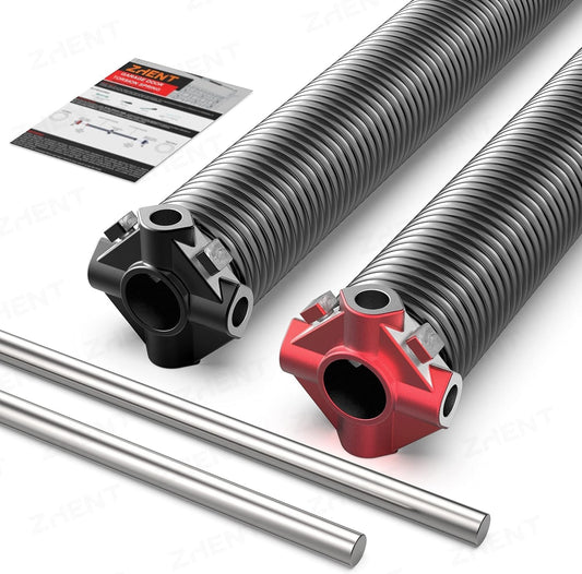 Garage Door Torsion Springs 2'' (Pair) with Non-Slip Winding Bars,High Quality