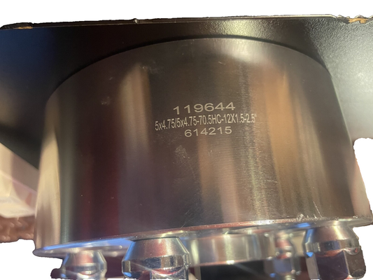 cciyu 2.5 inch Wheel Spacers 5x4.75 70.5mm Bore with 12x1.5 Lug Nuts Adapters