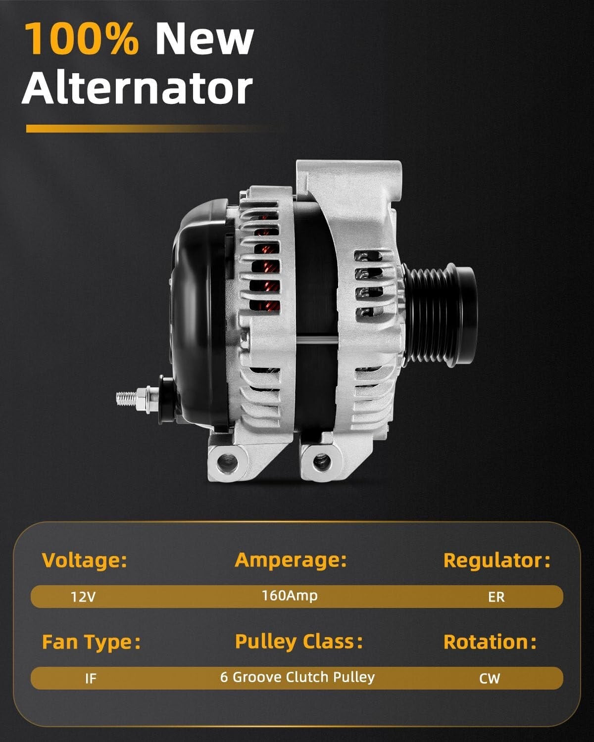 Alternators 11570 7B0-903-015C 90-29-5776 Fit for Chrysler 200 2011-2014