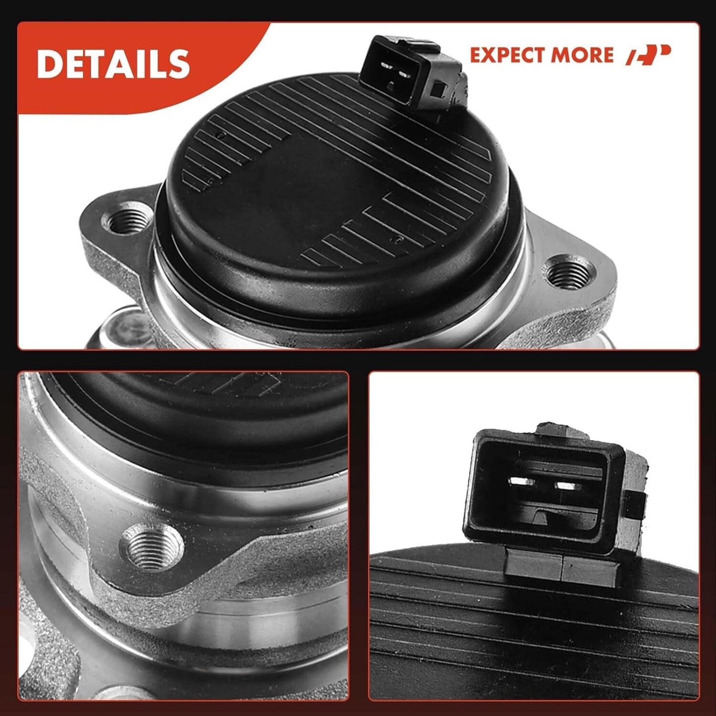 A-Premium Rear Wheel Bearing and Hub Assembly with ABS & 5-Lug