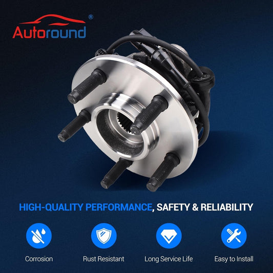 Autoround 515003 (4x4) Front Wheel Bearing and Hub Assembly Replacement