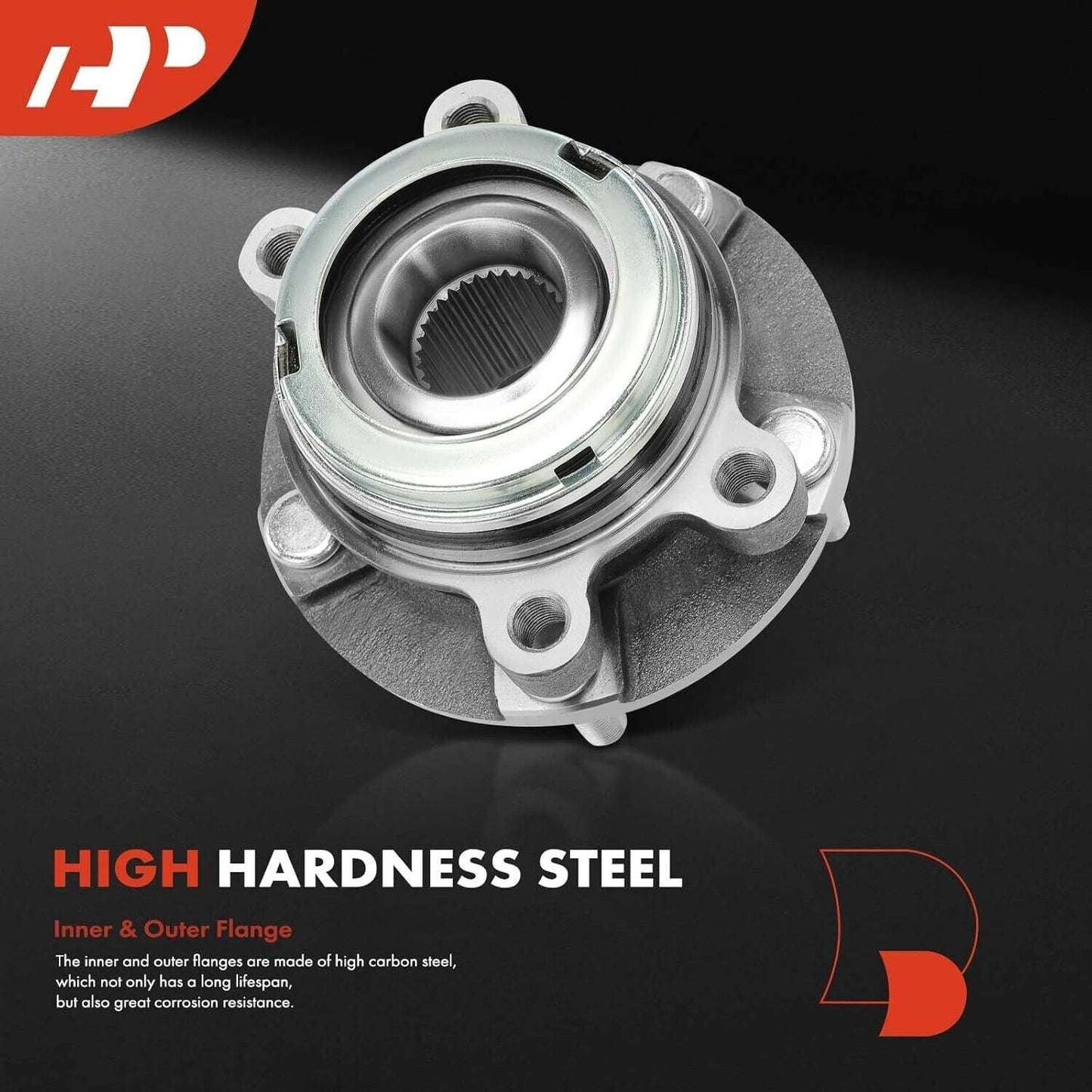 A-Premium 513296 Front Wheel Bearing and Hub Assembly with 5-Lug Compatible with