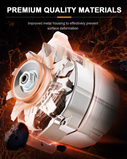 ROADFAR New Alternator High Output 100 AMP Chrome 1 Wire Replacement