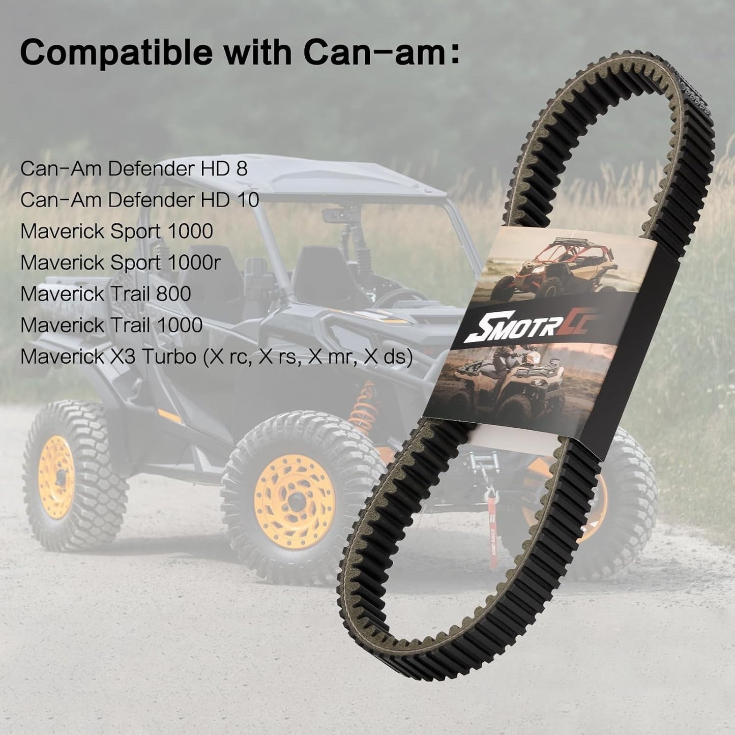 422280656 Drive Belt Compatible with Can-Am Defender MAX HD8 HD10 | Replace