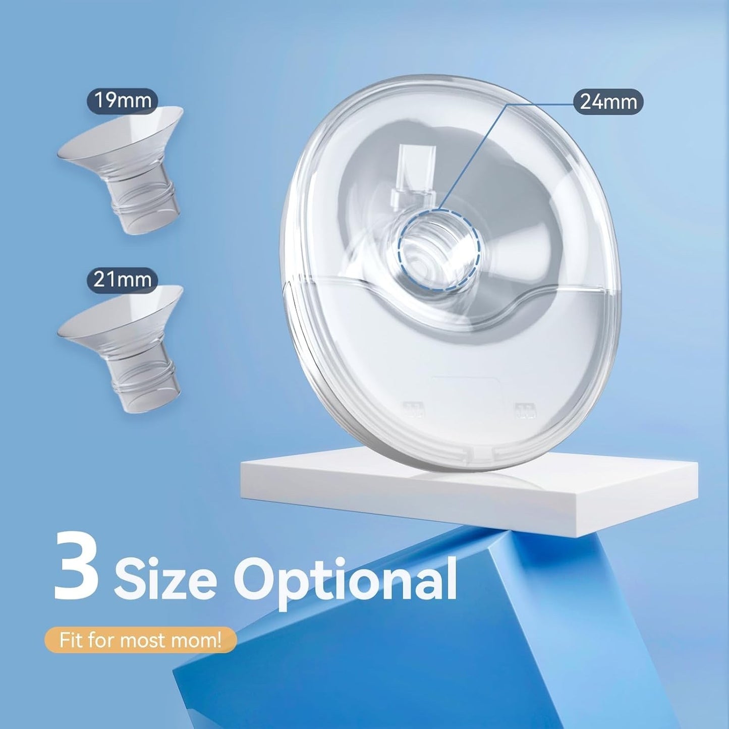 Hands Free Breast Pump Wearable MY-375 - Strong Suction, Low Noise, Wearable Bre